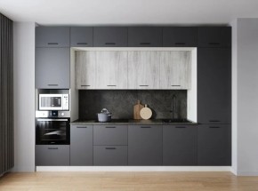 Кухонный гарнитур Санторини 3400 (Стол. 38мм) в Ялуторовске - yalutorovsk.ok-mebel.com | фото