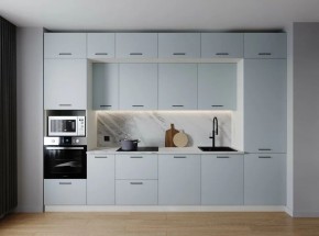 Кухонный гарнитур Смоки 3400 (Стол. 38мм) в Ялуторовске - yalutorovsk.ok-mebel.com | фото