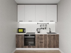 Кухонный гарнитур Старое Дерево 2200 h950 (Стол. 38мм) в Ялуторовске - yalutorovsk.ok-mebel.com | фото
