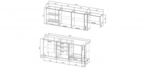 Кухонный гарнитур Старое Дерево 2550 (Стол. 26мм) в Ялуторовске - yalutorovsk.ok-mebel.com | фото 2