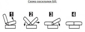 ЛАУРА ЛЮКС Диван Лаура Люкс БД+2подушки в Ялуторовске - yalutorovsk.ok-mebel.com | фото 7