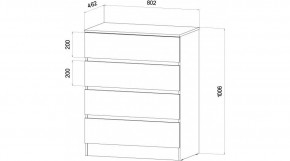 ЛЕНОРА Спальный гарнитур (модульный) графит в Ялуторовске - yalutorovsk.ok-mebel.com | фото 3