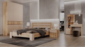 ЛЕНОРА Спальный гарнитур (модульный) кашемир в Ялуторовске - yalutorovsk.ok-mebel.com | фото