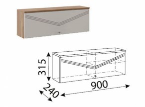 Лимба (гостиная) М10 Шкаф навесной малый в Ялуторовске - yalutorovsk.ok-mebel.com | фото