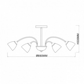 Люстра на штанге Escada Bouquet 1148/12P в Ялуторовске - yalutorovsk.ok-mebel.com | фото 3