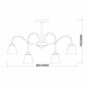 Люстра на штанге Escada Cobra 1147/8P в Ялуторовске - yalutorovsk.ok-mebel.com | фото 3