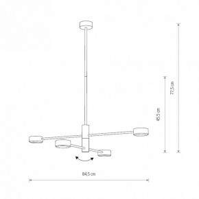 Люстра на штанге Nowodvorski Orbit 7941 в Ялуторовске - yalutorovsk.ok-mebel.com | фото 2