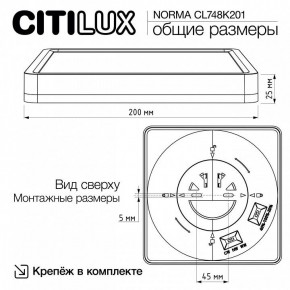 Накладной светильник Citilux Norma CL748K201 в Ялуторовске - yalutorovsk.ok-mebel.com | фото 11