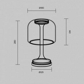 Настольная лампа декоративная Maytoni Spirito MOD286TL-L8W3K в Ялуторовске - yalutorovsk.ok-mebel.com | фото 4