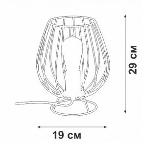 Настольная лампа декоративная Vitaluce V4296 V4296-0/1L в Ялуторовске - yalutorovsk.ok-mebel.com | фото 3