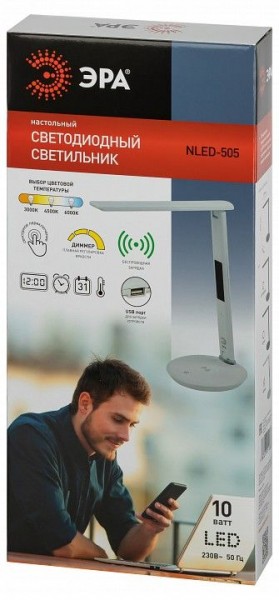 Настольная лампа офисная Эра  NLED-505-10W-W в Ялуторовске - yalutorovsk.ok-mebel.com | фото 5