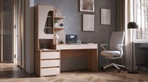 ПИФАГОР Стол компьютерный (дуб вотан/кашемир) в Ялуторовске - yalutorovsk.ok-mebel.com | фото