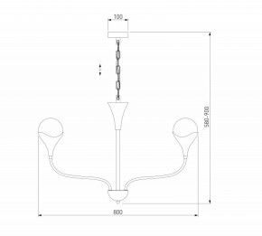 Подвесная люстра Eurosvet Calyx 60169/6 никель в Ялуторовске - yalutorovsk.ok-mebel.com | фото 3