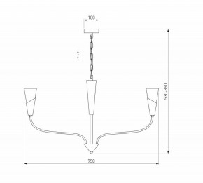 Подвесная люстра Eurosvet Rhyton 60167/6 латунь в Ялуторовске - yalutorovsk.ok-mebel.com | фото 5