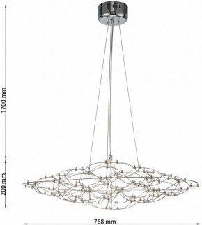 Подвесная люстра Favourite Thinner 4305-8P в Ялуторовске - yalutorovsk.ok-mebel.com | фото 5