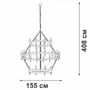 Подвесная люстра Vitaluce V1872 V1872-7/16+8+8 в Ялуторовске - yalutorovsk.ok-mebel.com | фото 3