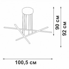 Подвесная люстра Vitaluce V3051 V3051-1/3S в Ялуторовске - yalutorovsk.ok-mebel.com | фото 4