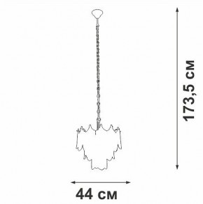 Подвесная люстра Vitaluce V58120 V58120-8/5 в Ялуторовске - yalutorovsk.ok-mebel.com | фото 3