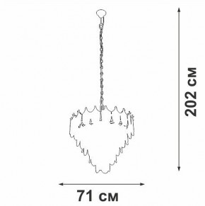 Подвесная люстра Vitaluce V5813 V5813-8/17 в Ялуторовске - yalutorovsk.ok-mebel.com | фото 3