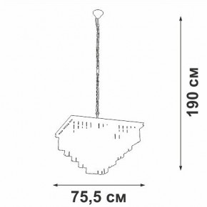 Подвесная люстра Vitaluce V5818 V5818-8/13 в Ялуторовске - yalutorovsk.ok-mebel.com | фото 5