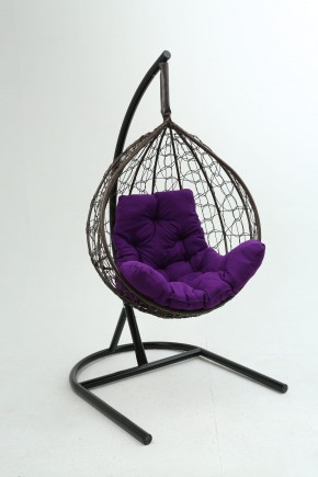 Подвесное кресло Бароло (коричневый/фиолетовый) в Ялуторовске - yalutorovsk.ok-mebel.com | фото