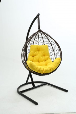 Подвесное кресло Бароло (коричневый/желтый) в Ялуторовске - yalutorovsk.ok-mebel.com | фото