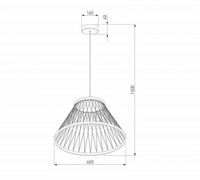 Подвесной светильник Eurosvet Cesta 40017/1 LED коричневый в Ялуторовске - yalutorovsk.ok-mebel.com | фото 5