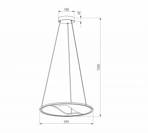 Подвесной светильник Eurosvet Occhio 40027/1 LED серый в Ялуторовске - yalutorovsk.ok-mebel.com | фото 5