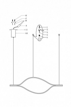 Подвесной светильник Imperiumloft Tape Light TRUDY01 в Ялуторовске - yalutorovsk.ok-mebel.com | фото 4