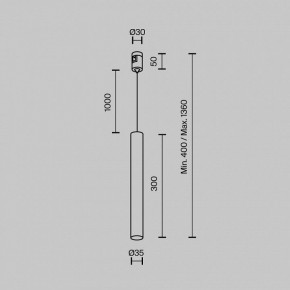 Подвесной светильник Maytoni Focus Led TR155-1-5W3K-B в Ялуторовске - yalutorovsk.ok-mebel.com | фото 5