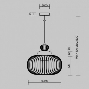 Подвесной светильник Maytoni Levitation MOD376PL-01G в Ялуторовске - yalutorovsk.ok-mebel.com | фото 5