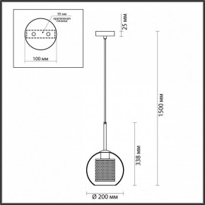 Подвесной светильник Odeon Light Clocky 4939/1 в Ялуторовске - yalutorovsk.ok-mebel.com | фото 4