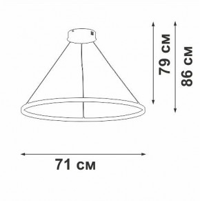 Подвесной светильник Vitaluce V2516 V2516-8/3S в Ялуторовске - yalutorovsk.ok-mebel.com | фото 3