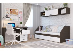 Полка 2032 НЕНСИ (Венге/Белый глянец) в Ялуторовске - yalutorovsk.ok-mebel.com | фото 2