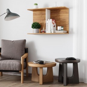 Полка Ион-3 (крафт/белый) в Ялуторовске - yalutorovsk.ok-mebel.com | фото 3
