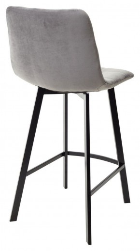 Полубарный стул CHILLI-QB SQUARE светло-серый #26, велюр / черный каркас (H=66cm) М-City в Ялуторовске - yalutorovsk.ok-mebel.com | фото 4
