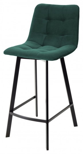 Полубарный стул CHILLI-QB SQUARE зеленый #19, велюр / черный каркас (H=66cm) М-City в Ялуторовске - yalutorovsk.ok-mebel.com | фото