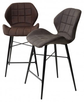 Полубарный стул MARCEL COWBOY-#800 темно-коричневый (H=65cm), ткань микрофибра М-City в Ялуторовске - yalutorovsk.ok-mebel.com | фото 5