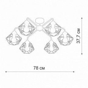 Потолочная люстра Vitaluce V42580 V42580-1/6PL в Ялуторовске - yalutorovsk.ok-mebel.com | фото 2