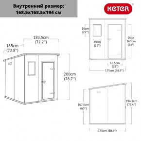 Сарай Манор Пентхаус 6x6 (MANOR PENT 6x6) в Ялуторовске - yalutorovsk.ok-mebel.com | фото 3