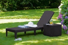 Шезлонг Джайпур (Jaipur Sun lounger) виски-коричневый в Ялуторовске - yalutorovsk.ok-mebel.com | фото 2