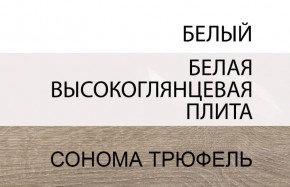 Шкаф 2D/TYP 20A, LINATE ,цвет белый/сонома трюфель в Ялуторовске - yalutorovsk.ok-mebel.com | фото 4