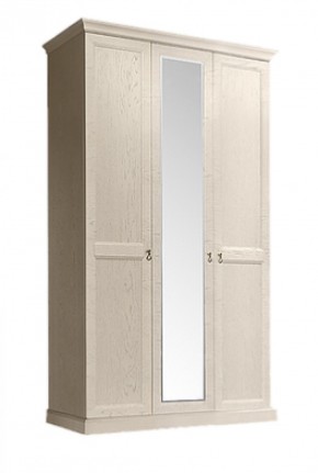 Шкаф 3-х дверный (с зеркалом) для платья и белья Венеция дуб седан (ВНШ1/3) в Ялуторовске - yalutorovsk.ok-mebel.com | фото