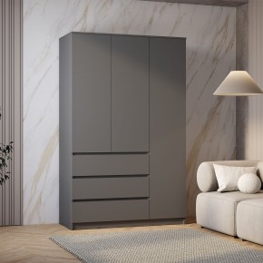 Шкаф 3-х створчатый Симпл ШК-08 (графит) в Ялуторовске - yalutorovsk.ok-mebel.com | фото 3