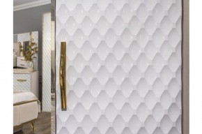 Шкаф 5-ти ств с зеркалами Lara (белый глянец) в Ялуторовске - yalutorovsk.ok-mebel.com | фото 3