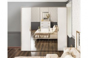 Шкаф 5-ти ств с зеркалами Lara (белый глянец) в Ялуторовске - yalutorovsk.ok-mebel.com | фото 4