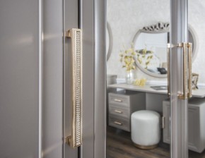 Шкаф 5-ти ств с зеркалами Мокко (серый камень) в Ялуторовске - yalutorovsk.ok-mebel.com | фото 3