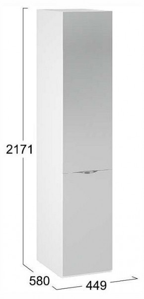 Шкаф для белья Глосс СМ-319.07.002 в Ялуторовске - yalutorovsk.ok-mebel.com | фото 4