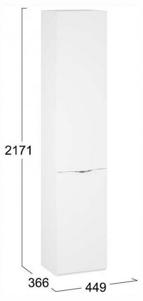 Шкаф для белья Глосс СМ-319.07.011 в Ялуторовске - yalutorovsk.ok-mebel.com | фото 4