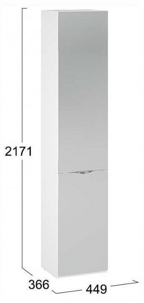 Шкаф для белья Глосс СМ-319.07.012 в Ялуторовске - yalutorovsk.ok-mebel.com | фото 4